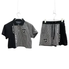 パーリーゲイツ　レディースゴルフアパレル　セットアップ　ポロシャツ　ミニスカート　サイズ0　チェック　女性用　ウェア　PEARLY GATES