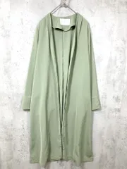 美品 a day in the life アデイインザライフ ユナイテッドアローズ スプリング ガウン ノーカラー コート 緑 ■◇レディース