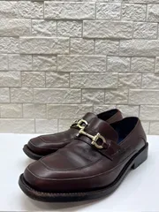 R00644｜FERRAGAMO｜フェラガモ｜ローファー｜ブラウン｜メンズ27.5cm｜レザーシューズ｜無地｜Y2K｜90S｜古着｜USA古着｜アメカジ｜ヴィンテージ｜フォロー割｜今期トレンド｜イタリア製｜ドレス｜カジュアル｜定番