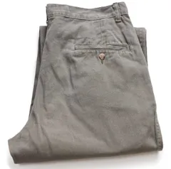 90s USA製 ポロ ラルフローレン ツータック コットンツイルパンツ グレー W32★333 ビンテージ クラシック チノパン トラウザーズ