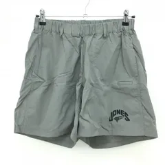 【超美品】ビームスゴルフ×JONES ナイロンハーフパンツ グレー ウエストゴム メンズ S ゴルフウェア BEAMS GOLF