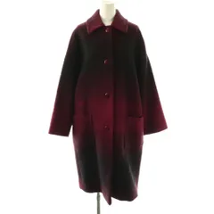 サルヴァトーレフェラガモ Salvatore Ferragamo ステンカラーコート ロング丈 ウールアウター I42 赤 レッド /AN9 ■ECD002のサムネイル
