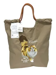 【新品】 SOBIA (ソビア) アニマル刺繍コード トートバッグ レディース ラグドール 猫 623-7733 ベージュ 雑貨/028