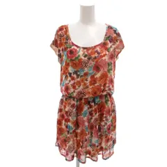 マウスバレー MOUTH VALLEY タグ付き ミニスカートワンピース 花柄 ラウンドネック 半袖 ECG003 /IL ■ECG003