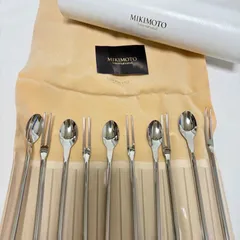H4239f◾️ミキモト　デザートカトラリーセット　ステンレス　新品 ミキモト MIKIMOTO デザートカトラリーセット 未使用 5客組 - メルカリ