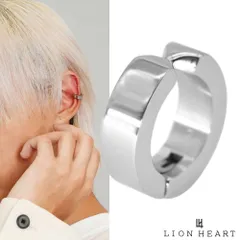 ライオンハート フラット イヤーカフ サージカルステンレス シルバー 片耳用 1点売り 金属アレルギー対応 メンズ ブランド LION HEART