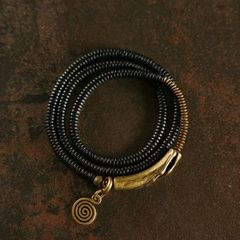 ブレスレット 南アフリカ H.P.France ハンドメイド Zulu族 ワイヤ 