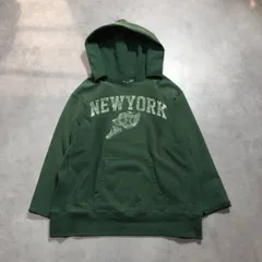 GQ5058◇Jackson Matisse : NEWYORK Parka◇M◇グリーン系 ヴィンテージ加工 7分袖スウェットパーカーのサムネイル