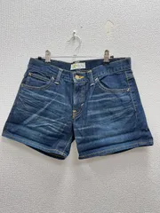 12.Lee リーデニムショートパンツ　革ラベル　綿　レディース　Mサイズ