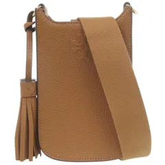 新品同様 トリーバーチ THEA CELLPHONE CROSSBODY レザー ブラウン ショルダーバッグ 茶 0710 Tory Burch