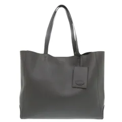 美品 トッズ レザー グレー トートバッグ 0296 TOD’S
