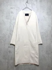 green label relaxing グリーンレーベルリラクシング ユナイテッドアローズ 3625-104-1286 ノーラペル コート size36/ライトベージュ ■■レディース