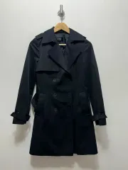 LINE ブラック トレンチコート ジャケット 55サイズ