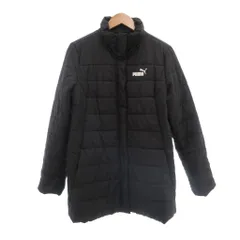 プーマ PUMA 中綿 コート ハーフ ミディ丈 上着 L 黒 ブラック キルティング スタンドカラー 長袖 /SX ■ECF003