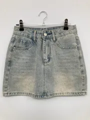 SEONGSU デニムスカート S スカイブルー