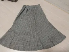 Sサイズ チェック ロング スカート フレア スカート