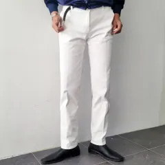 メンズ 9分丈 コットンチノ ウォッシュ スリムフィット スラックス パンツ 5 COLOR