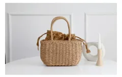 ラタン ミニ バスケット バッグ