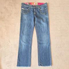 D&G デニムパンツ／ ローライズ ストレート カットオフ 27 青のサムネイル