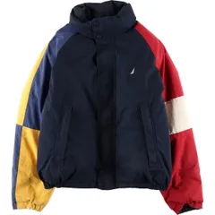 古着 00年代~ ノーティカ NAUTICA クレイジーパターン リバーシブル ダウンジャケット メンズM相当/eaa619175のサムネイル