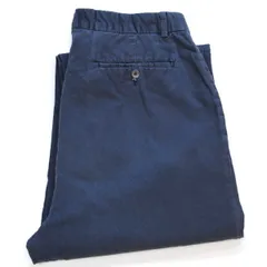 90s ポロ ラルフローレン ツータック スラックス コットンパンツ 紺 フェード W33 L30★347 オールド ビンテージ トラウザーズ