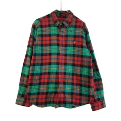 J8804 NOTON メンズ105 バイカラー CHECK 起毛 シャツ