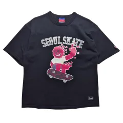 S Champion グラフィック 半袖Tシャツ