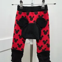 80 日本 Disney ミッキーマウス 子供用 赤 ズボン