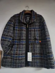 新品)流行に左右されないチェックウールジャケット 77