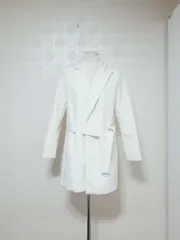 ホワイトスーツジャケット 66 /スーツジャケット /ロングスーツジャケット /ホワイトジャケット