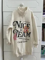 ザラキッズ スウェット ハーフジップ ONE PIECE 130