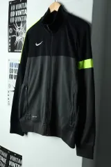（ L ） Nike(ナイキ） ジップアップジャージ トラックトップス サッカー ドライフィット ブラック- 151F8