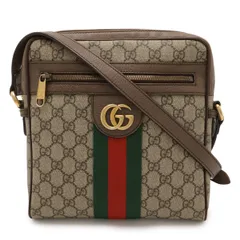 GUCCI グッチ オフィディア スモール メッセンジャーバッグ GGスプリーム シェリーライン PVC レザー ベージュ モカブラウン 547926