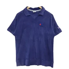 CHAMPION Champion(チャンピオン) ネイビー カラーTシャツ MEDIUM コットン ブレンド