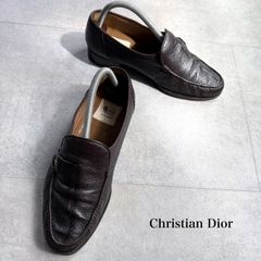 Dior ディオール ビジネスシューズ（40）革靴 プレーントゥ ロゴ 黒 