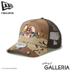 【正規取扱店】 NEW ERA キャップ レディース 深め ニューエラ ブランド メッシュ アジャスタブル コラボ パワーパフ ガールズ 9FORTY A-Frame Trucker The Powerpuff Girls デザートカモ