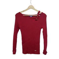 BLUE LABEL CRESTBRIDGE(ブルーレーベルクレストブリッジ) 長袖セーター サイズ38 M レディース美品  - レッド