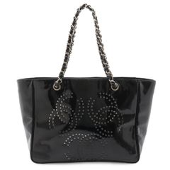 CHANEL シャネル ボーイシャネル25 ココマーク チェーンショルダー ショルダーバッグ 斜め掛け レザー エナメル ブラック 黒 シルバー金具 A67086 CHANEL（シャネル） ボーイシャネル25 斜め掛け チェーン ショルダー