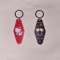 まとめ売り）ハローキティ ホテルキーリング キーホルダー