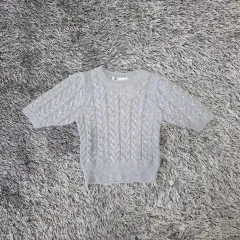 新品/ZARA ザラ ニット 半袖 クルーネック/レディース(S)/ST2103