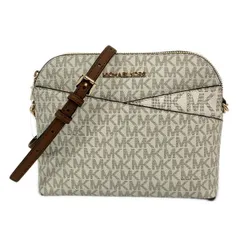 MICHAEL KORS(マイケルコース) ショルダーバッグ - アイボリー×ダークブラウン ミニバッグ レザー