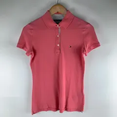 Tommy Hilfiger(トミーヒルフィガー) ピンク 半袖 カラーTシャツ XS 250923