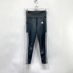 adidas(アディダス) 3 ライン レディース スポーツレギンス 黒 XS パーマネント