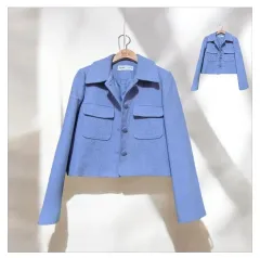 MIXXO スカイブルー ツイード ジャケット