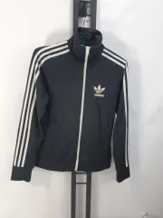 adidas(アディダス) ジャージ ヨーロッパ トラックトップス 黒 黒白 レディース 100