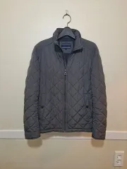 Tommy Hilfiger トミーヒルフィガー グレー キルティング ジャケット 90 95サイズ