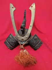 兜飾り 2 甲冑 レトロ 五月人形 武具 端午の節句 骨董