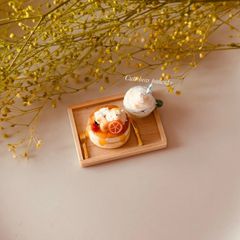 Cute bear pancake① 樹脂粘土ミニチュアスイーツ・フード・パン