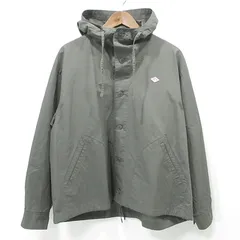 【三重本店】 中古 Danton | ダントン コットンリネンショートフードジャケット ロゴワッペン長袖パーカージャケット DT-A0475 グレー サイズ：38 【94】