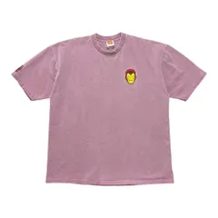 古着 USA製 90S 映画 マーベル MARVEL アイアンマン ヴィンテージ Tシャツ 刺繍 メンズXXL シングルステッチ 大きいサイズ BA3575